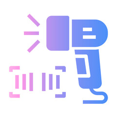 barcode scan Gradient icon