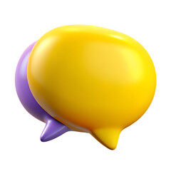 Isolated speech bubble chat, vector conversation icon 
