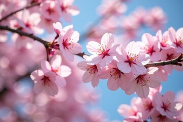 Fototapeta premium Blooming cherry blossoms in spring , tree, flowers