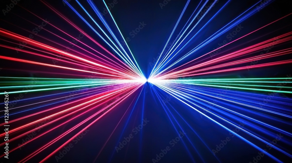 Poster dynamic light rays abstract background