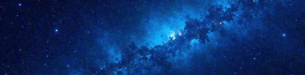 Fototapeta premium Dark Blue Galactic Background with Stars, stars, galaxy