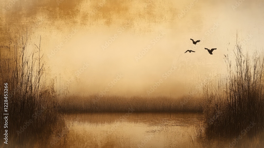 Poster a soft background of warm brown tones with a hint of texture, leaving ample room for copy or design.