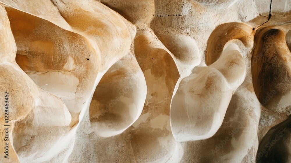Aufkleber a textured beige surface resembling sandstone, creating a natural and rustic background with copy sp
