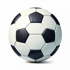 Flat soccer ball icon on white background , flat design, simple shape, sports