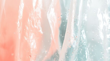 Fototapeta premium Abstract Pastel Gel Texture with Water Droplets