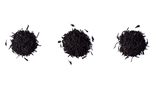 Collection of Dried Black Tea Leaves is Presented Generative AI