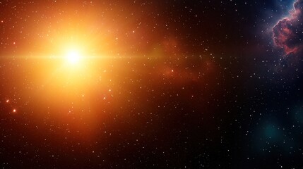 Bright Star in Cosmic Nebula