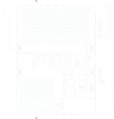 vector illustration sketch design site plan layout view section of professional swimming pool for championship