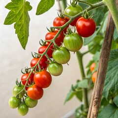 tomatoes on vine