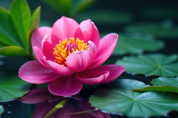 Fototapeta premium single peony flower in water, water, fresh cut