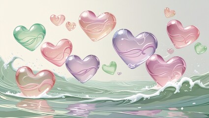 "Serenade of the Sea: Love in Gentle Ripples"