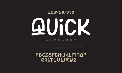 Quick font Calligraphy Logotype Script Brush Font Type Font lettering handwritten