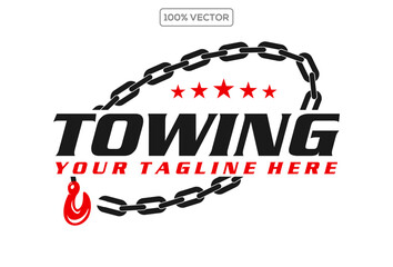 Towing car evacuation logo hook chain design winch truck © Locho99
