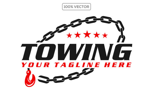 Towing car evacuation logo hook chain design winch truck