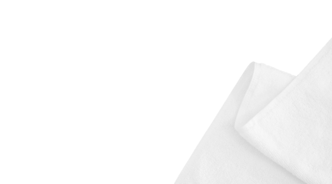 copy space with white clean towel 
