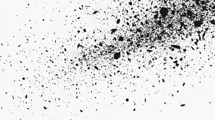Vector illustration of monochrome halftone texture with scattered speckles