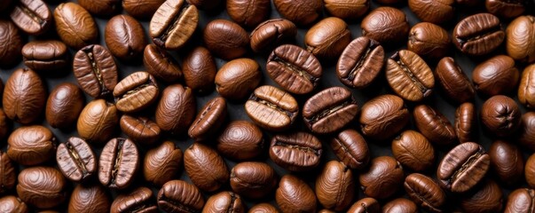 Naklejka premium Coffee beans arranged in a geometric pattern , arrangement, design