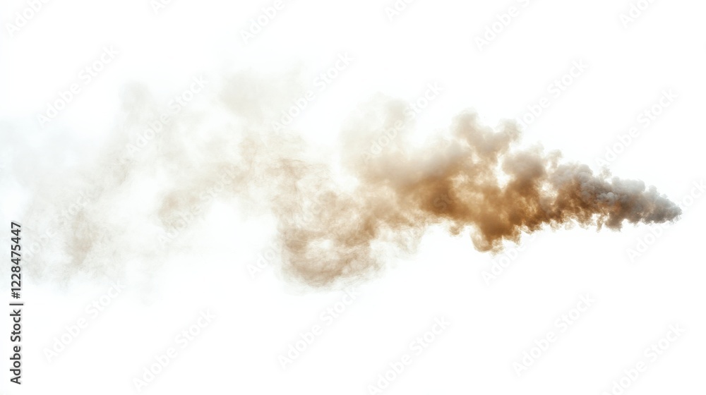 Poster abstract representation of smoke swirling in the air, creating a dynamic visual effect