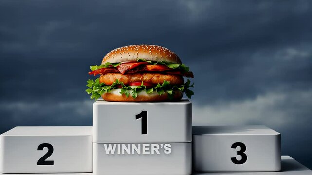 Gourmet burger rises to firstplace podium in lively contest