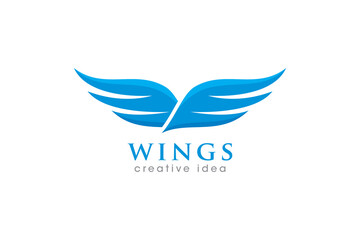 Creative Wing Concept Logo Design Template