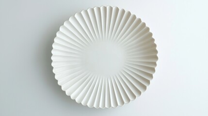Elegant Dinner Plate on White Background