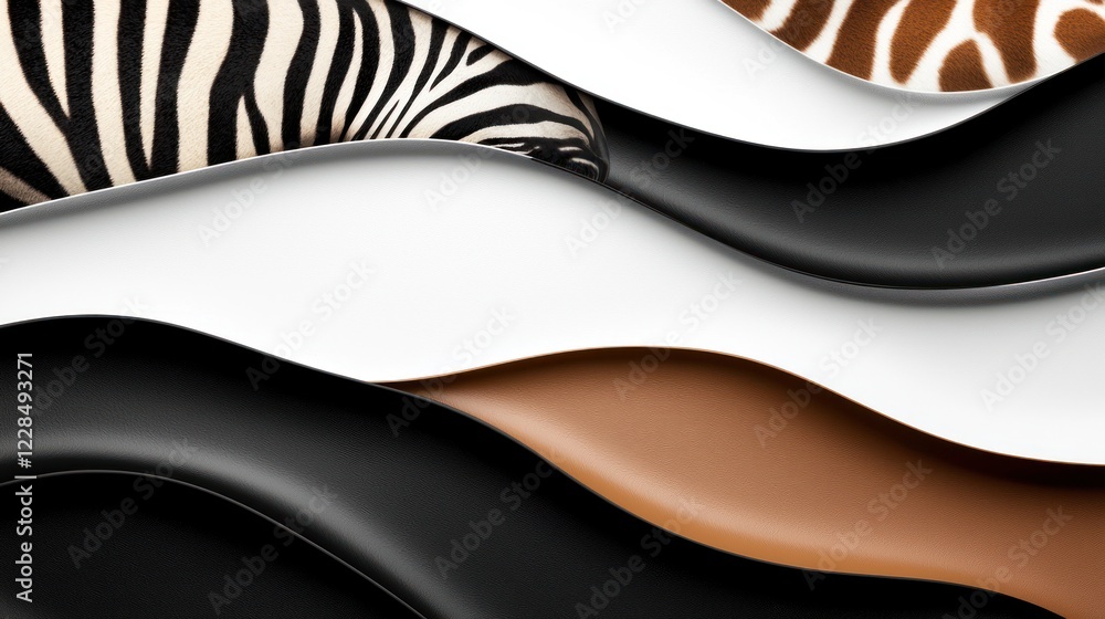 Poster Abstract Zebra Print Texture Background