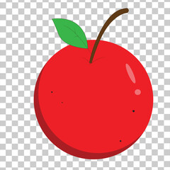 A cool vector tomato that has a fresh red color