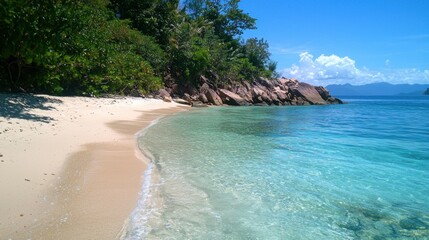 Obraz premium Tropical Beach with Crystal Clear Water