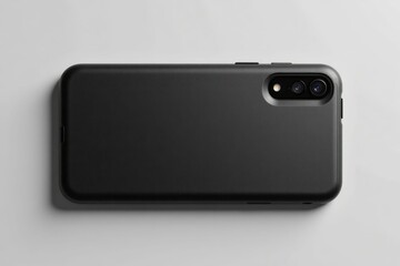 Black smartphone case with dual camera lens