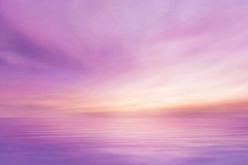 Fototapeta premium Serene sunset over calm waters with pastel hues creating a tranquil atmosphere at twilight