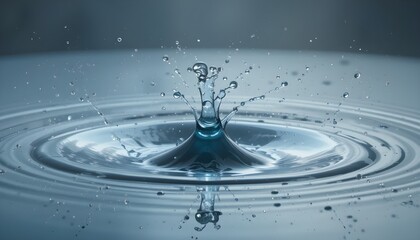 Fresh water splash isolated background