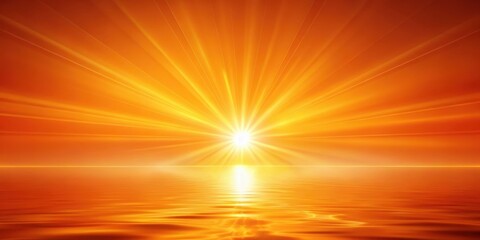 Obraz premium Golden Rays of Sunlight Reflecting on a Calm Ocean Surface at Dawn