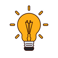 lightbulb icon vector