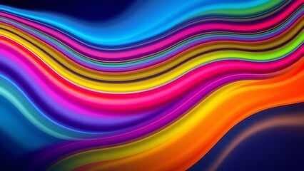 colorful wavy stripes abstract background