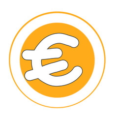 hand holding euro sign