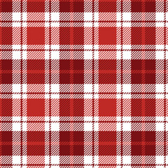 Minimalist Red and White Grid Pattern