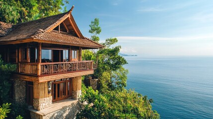 Stunning Ocean View Bamboo House