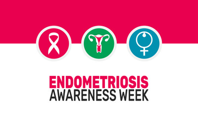 March is Endometriosis Awareness Week. This holiday-themed design is perfect for backgrounds, banners, greeting cards,
 posters with text inscription, and social media posts. Vector illustration.
