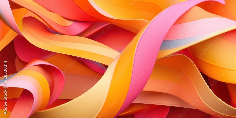 Poster abstract colorful swirling waves background design art illustration texture pattern