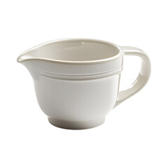 Modern Ceramic Measuring Jug Isolated on Transparent Background