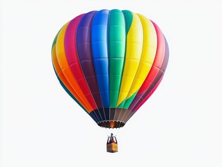 Fototapeta premium Colorful hot air balloon isolated on white background. (4)