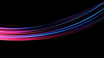 Abstract Light Trails: Dynamic Neon Swirls in the Dark