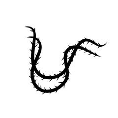 sharp vines silhouette icon