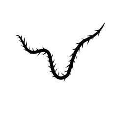sharp vines silhouette icon