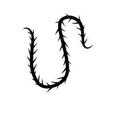 sharp vines silhouette icon