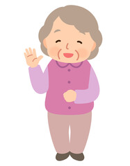 高齢女性　表情ポーズ　シニア　高齢者　後期高齢者