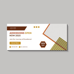 Modern School Admission Banner Template