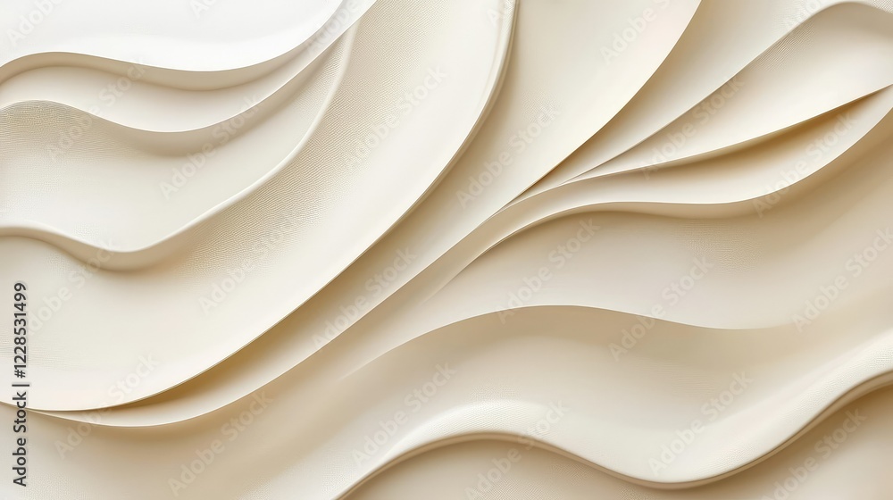 Aufkleber abstract creamy waves background with soft textures and layers