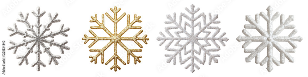 Poster enchanting snowflake designs sparkling glittering snowflake patterns and perfect for holiday year an