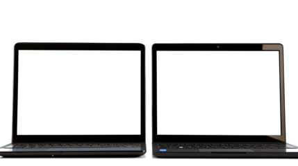 Transparent Background Laptop Mockup Generative AI